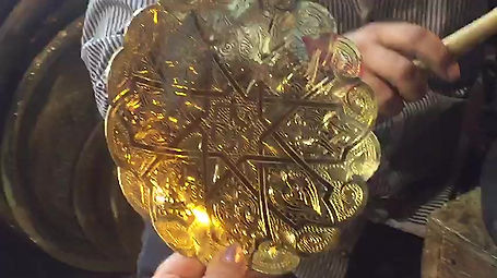 Egyptian Hand Made Brass Plates